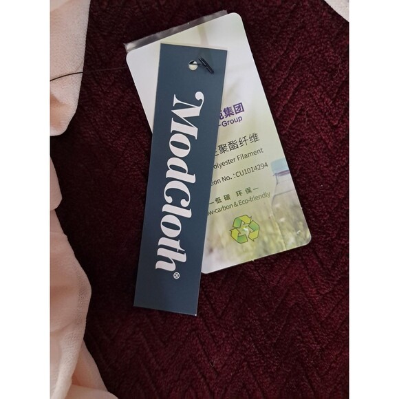 ModCloth Wrapped in Rapture Soft Pink Wrap Dress Maxi Chiffon Capelet Size S NWT - Picture 9 of 12